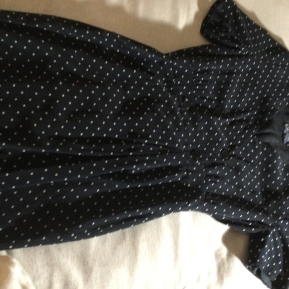 Vintage Escada 100% silk dress, sz 38 below the knee polka dot - Picture 4 of 11